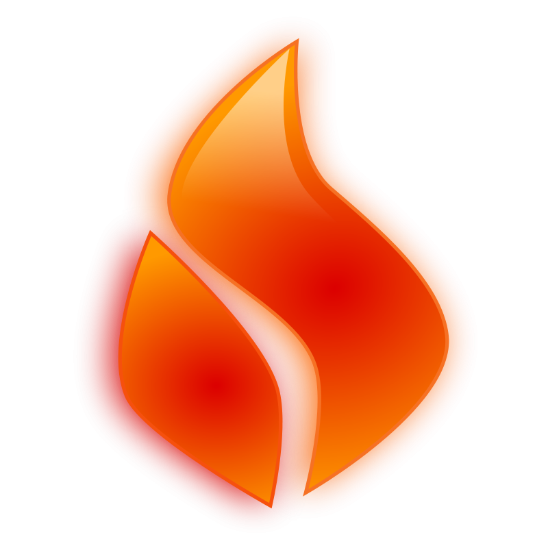 Glossy Flame Clip Art Download