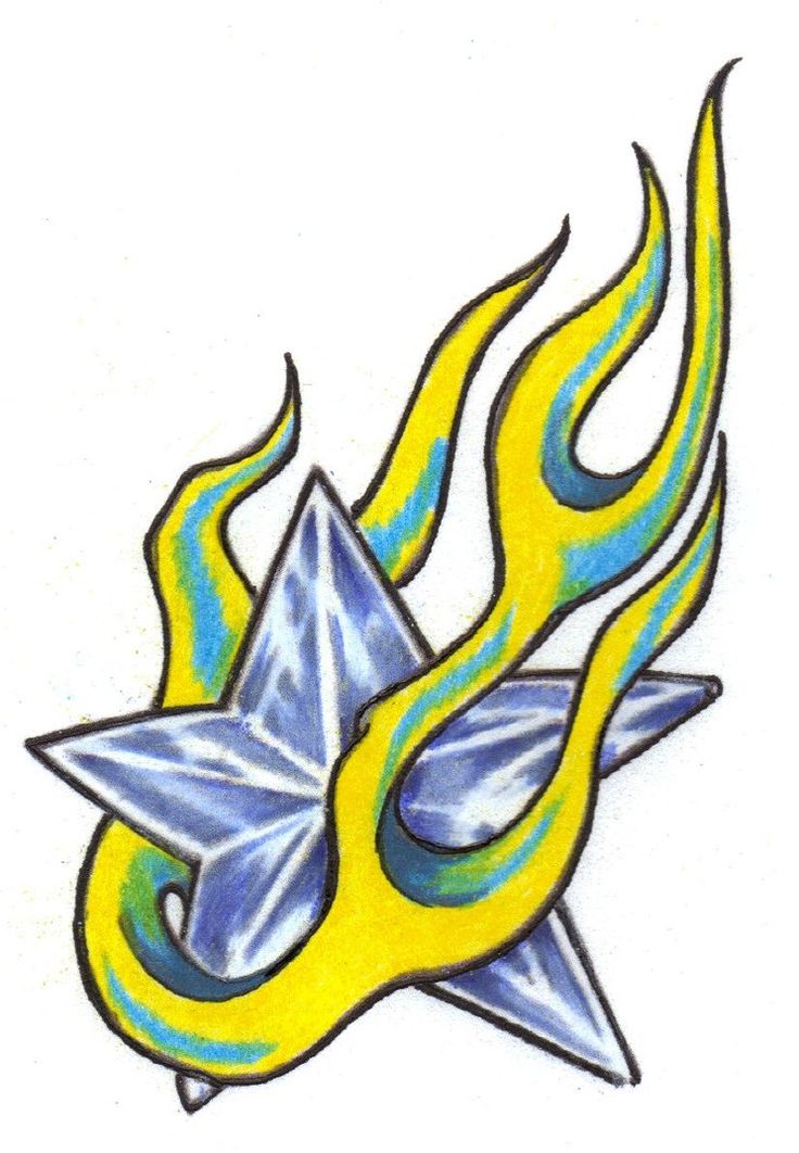 Star tattoo design | tattoos | Pinterest