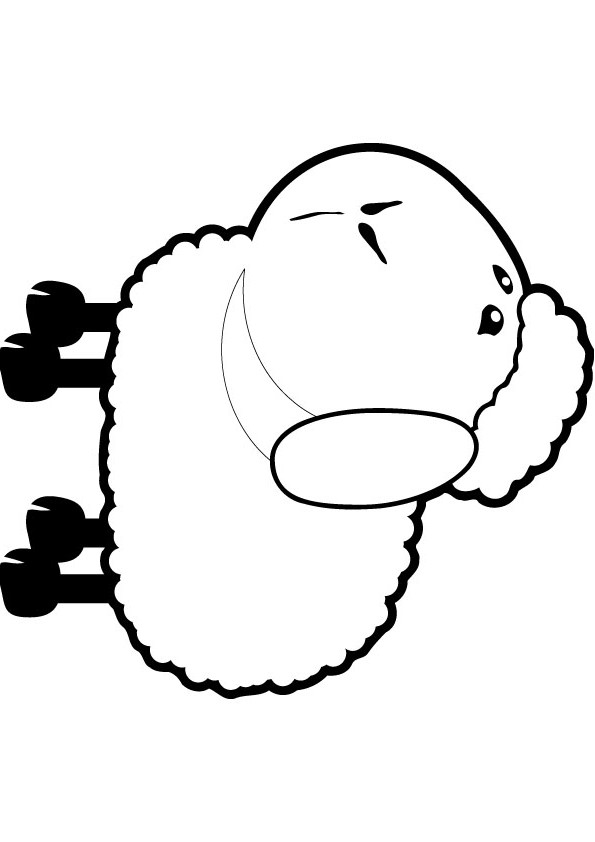 simple Sheep Coloring Pages For Kids | Great Coloring Pages