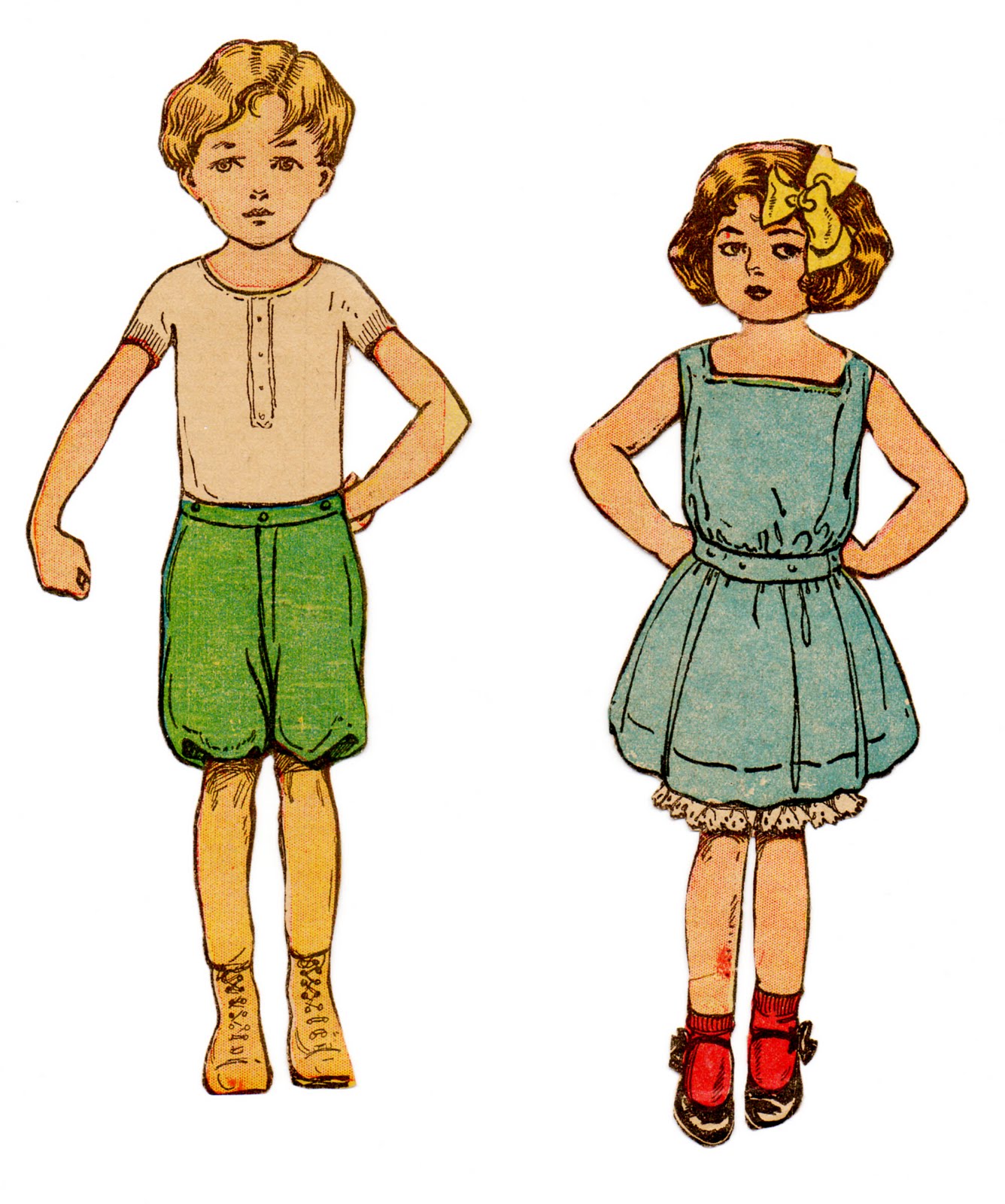 The Vintage Moth..: Vintage Clip Art- Paper Children