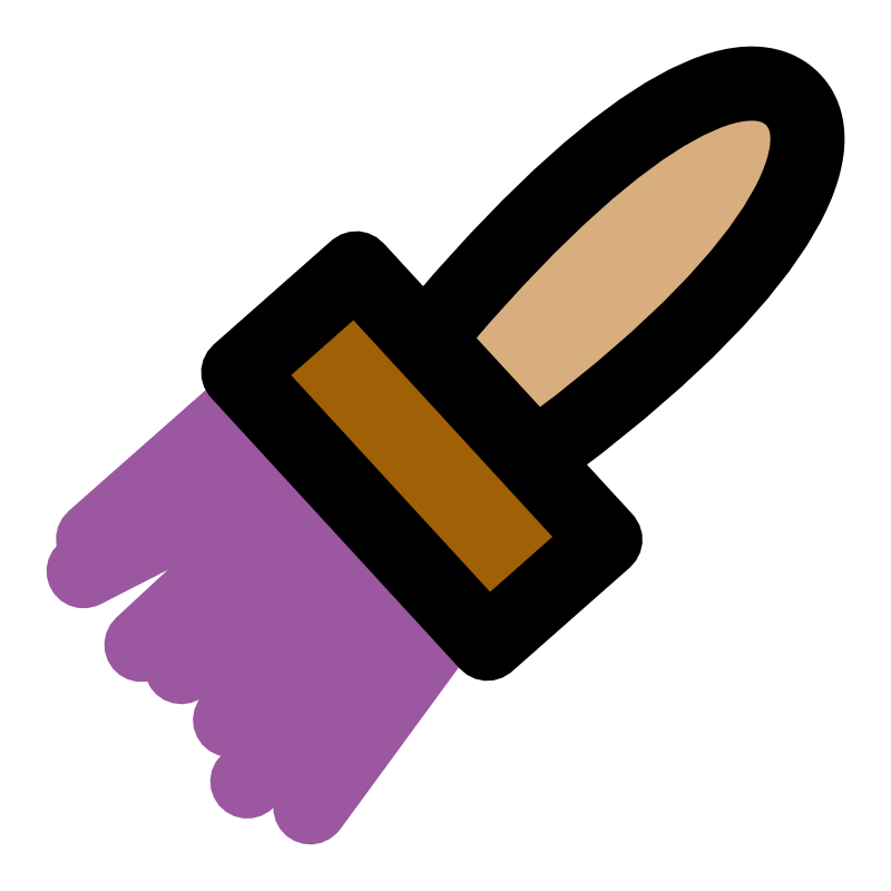 Clipart - primary tool brush