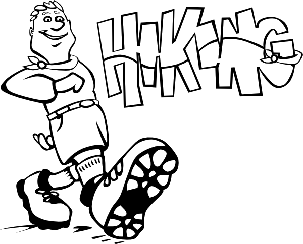 Hiking Boots clip art - vector clip art online, royalty free ...