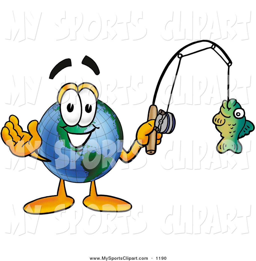 Sports Clip Art of a Sporty World Earth Globe Mascot Cartoon ...