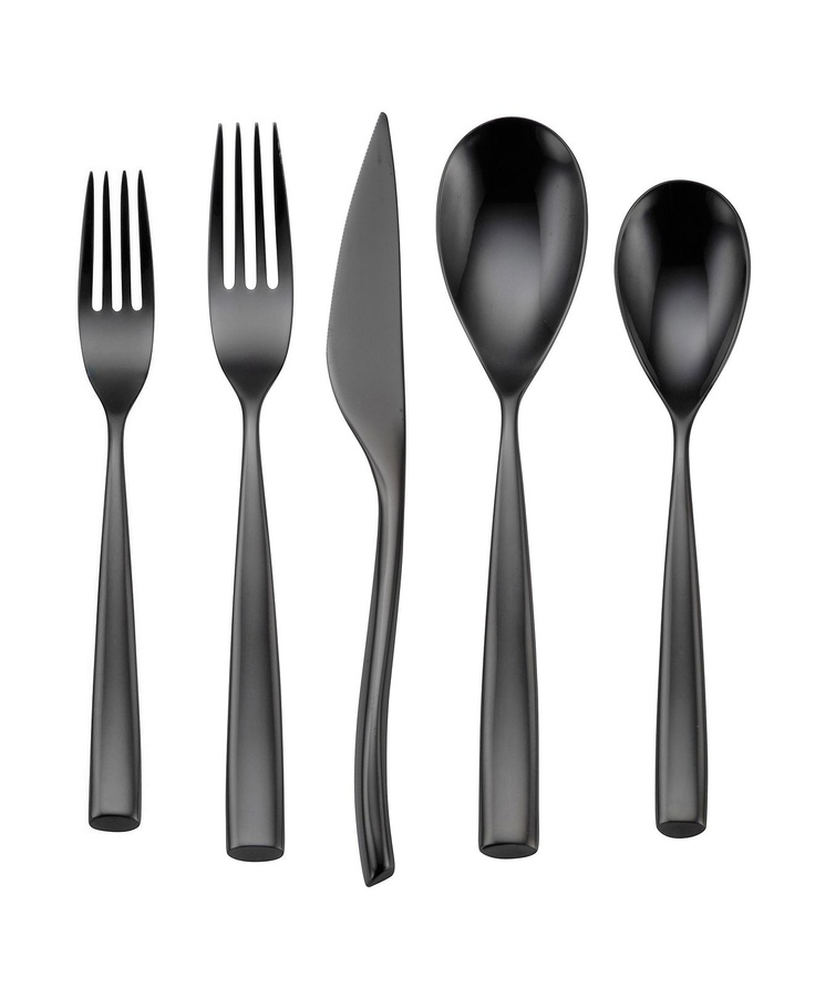 Oneida Romano Black 5 Piece Place Setting