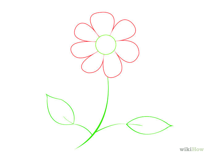 How to Draw a Wild Flower: 7 Steps (with Pictures) - wikiHow