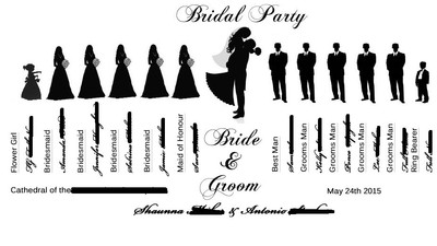 Wedding Party silhouette Ideas -Book or fan? | Weddings, Do It ...