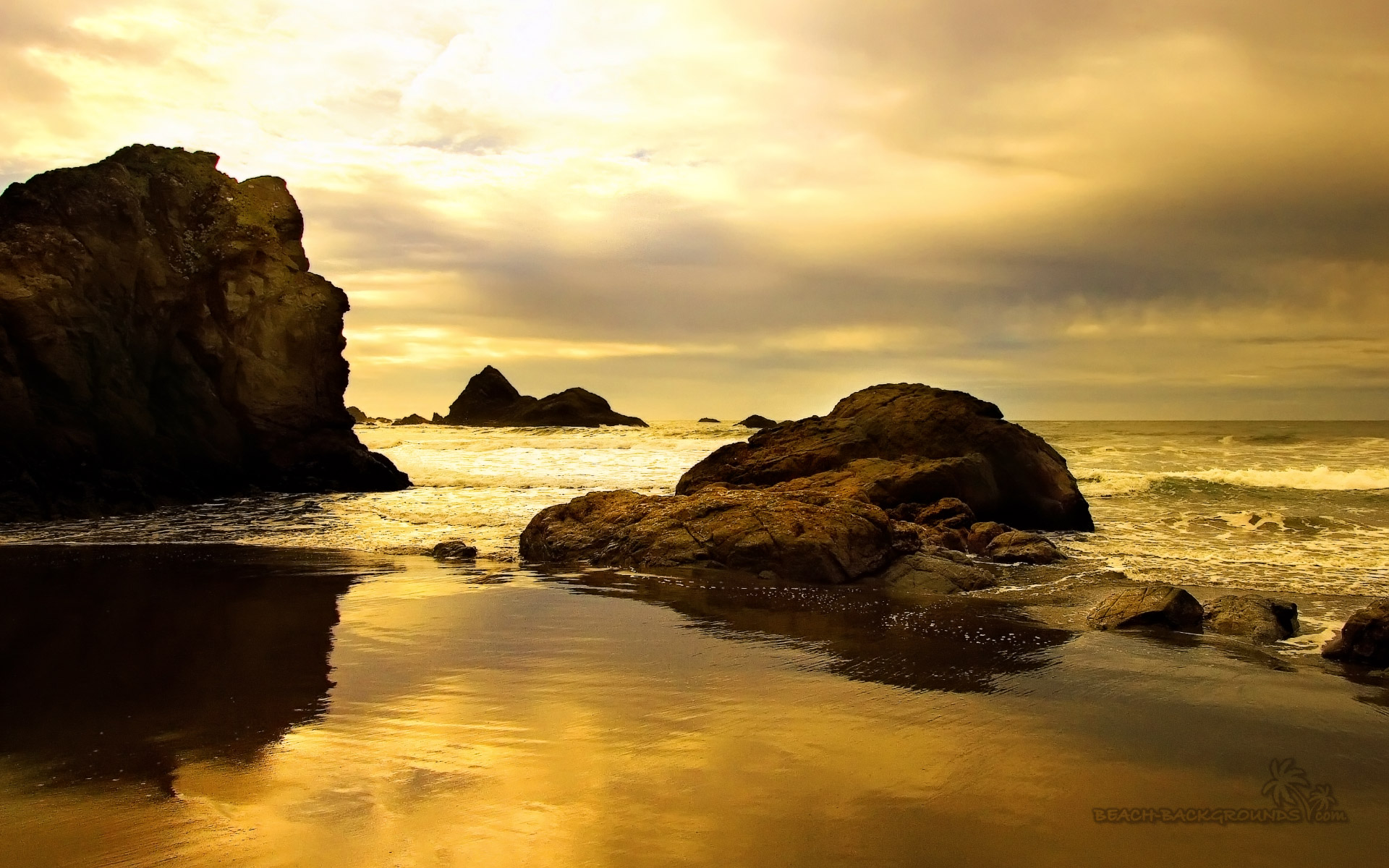 Sepia Beach wallpaper 6338