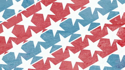 Red White And Blue Stars Loop Textured Stock Footage Video 2958280 ...