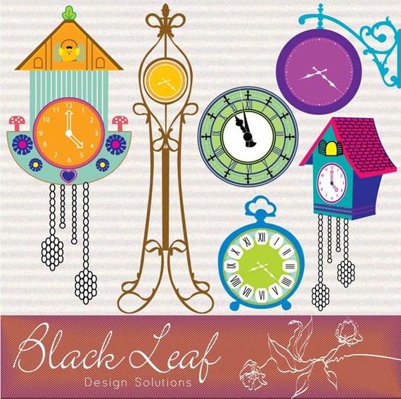 Vintage Clocks - cuckoo clock, shabby chic, wooden clock, old ...