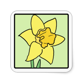 Cartoon Daffodil Stickers & Sticker Designs