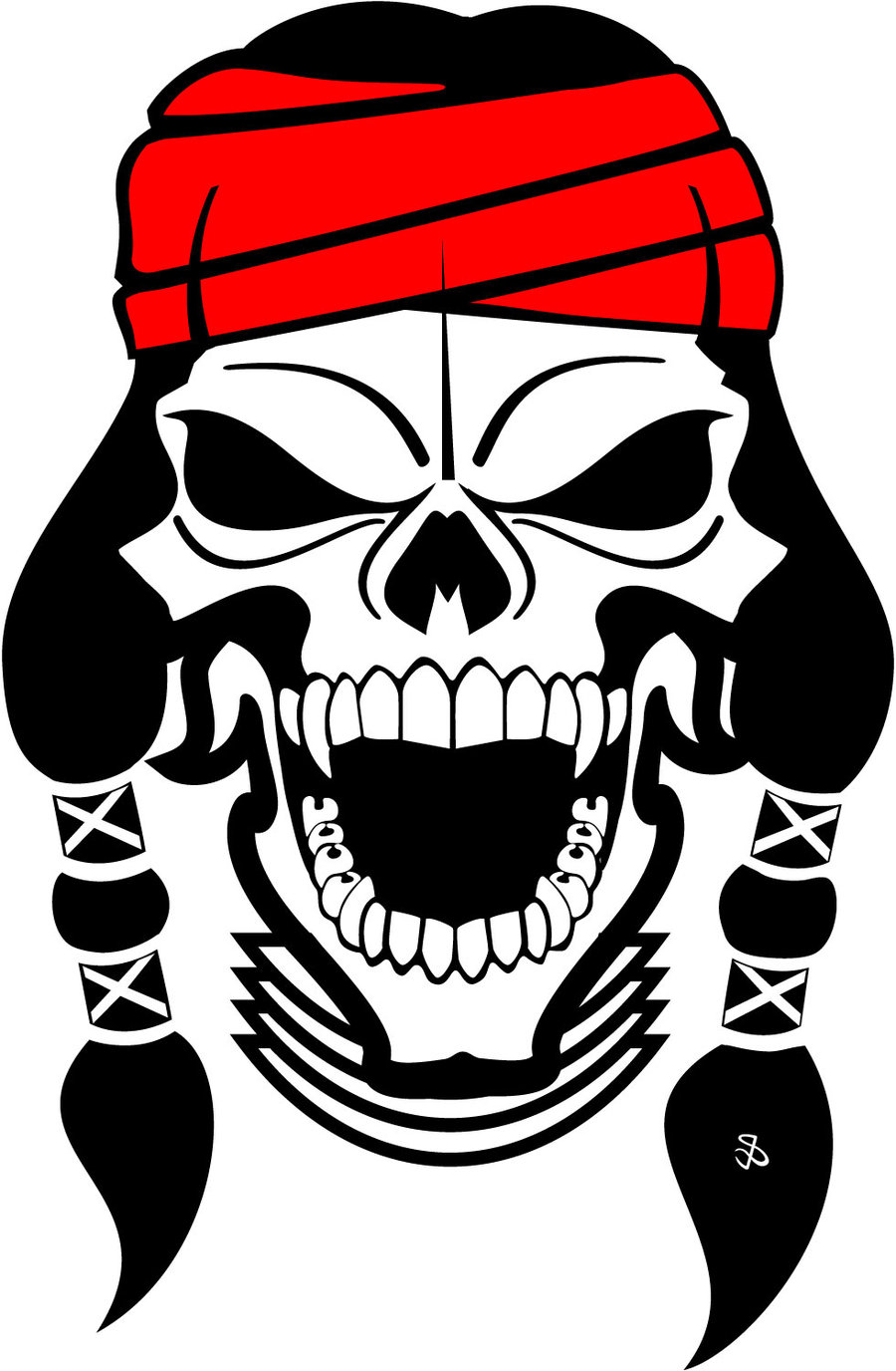 Apache Skull Vector by Vectorportal on DeviantArt