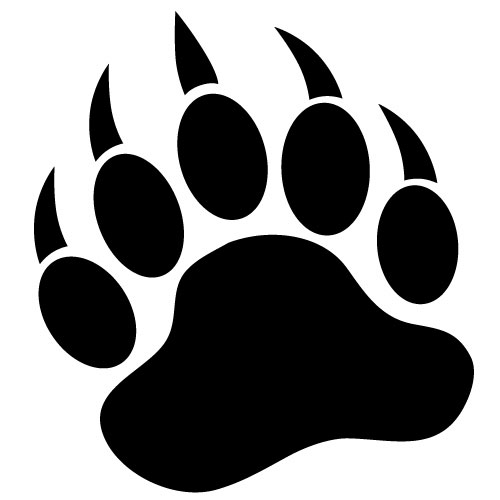 Bear Paw Clipart Black And White | Clipart Panda - Free Clipart Images