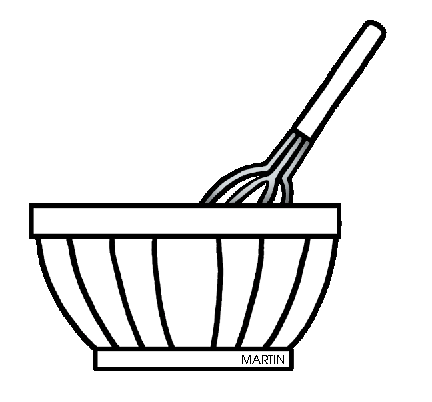 Mixing Bowl Clipart Black And White | Clipart Panda - Free Clipart ...