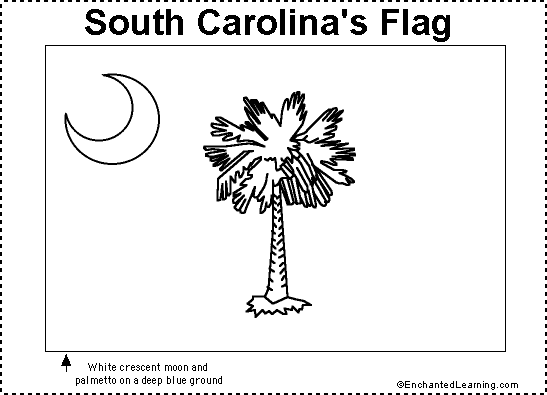 South Carolina Flag Printout - EnchantedLearning.com