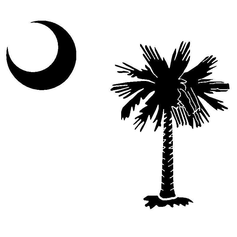 South Carolina State Flag Stencil | SP Stencils