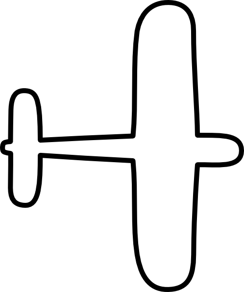 Cartoon Airplane Stencil - ClipArt Best