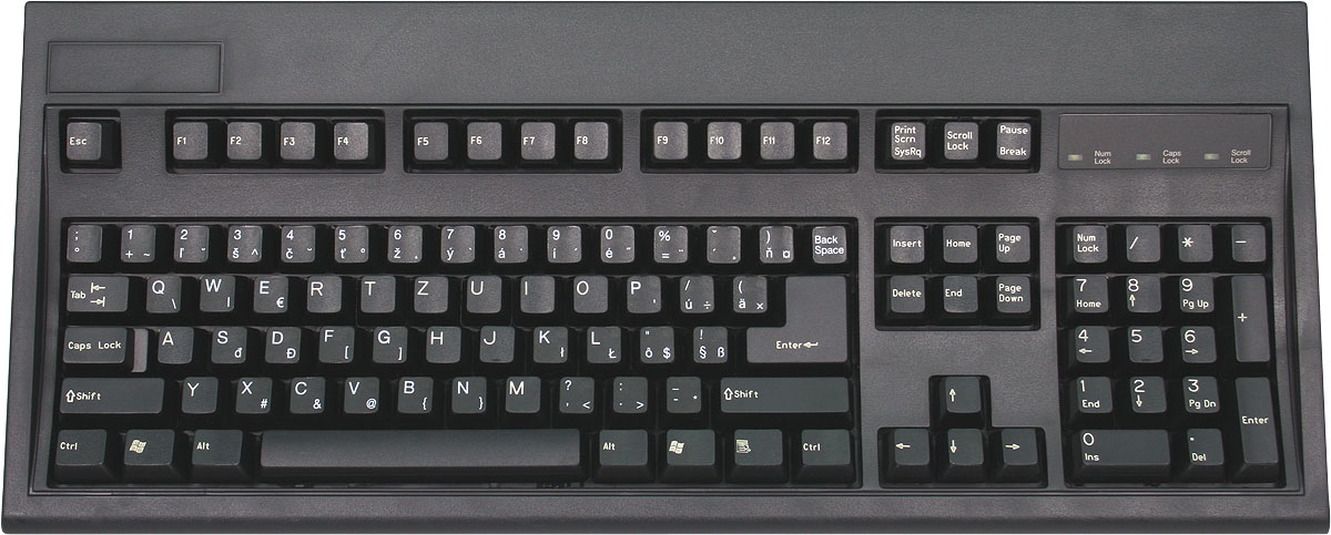Slovak (Slavic) Croatian and English USB Computer Keyboard ...