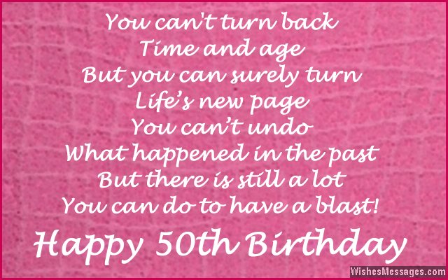 50th Birthday Wishes: Quotes and Messages | WishesMessages.com