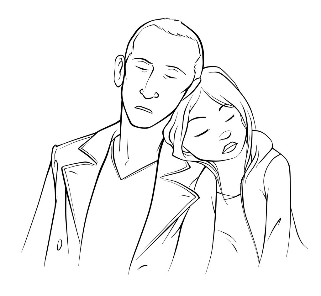 Nine and Rose lineart by HailleyPete on DeviantArt