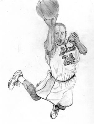 Paul's Gallery - Basketball Drawings/Kobe Bryant