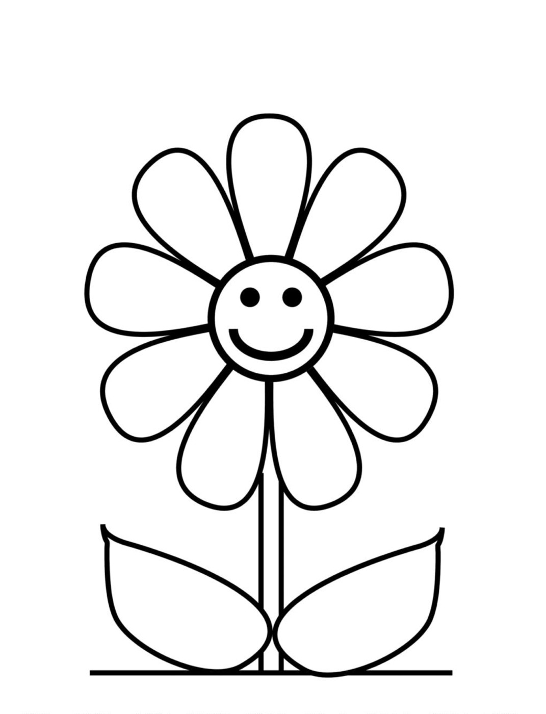 Flower Coloring Pages For Kids – 1071×1400 Coloring picture animal ...