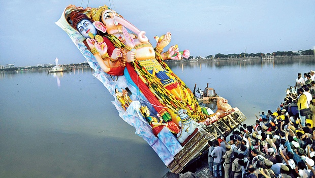 Ganesh Immersion Concludes With Tallest Khairatabad Idol - The New ...
