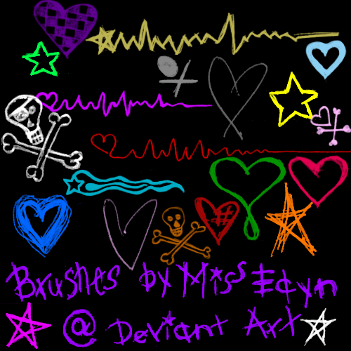 Skulls, Hearts, and Stars by missedyn on DeviantArt