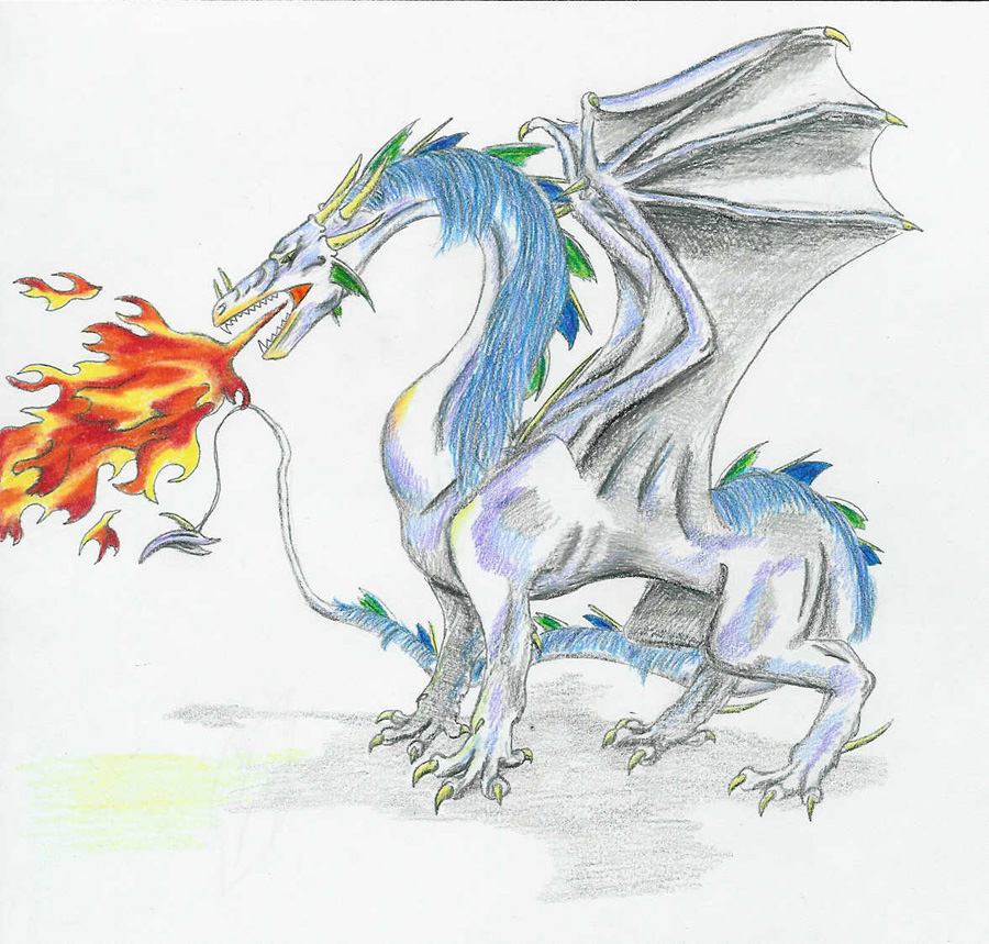 Fire Breathing Dragon Drawings - Gallery