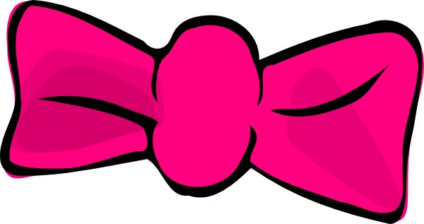 Pink Hair Bow Clip Art at Clker.com - vector clip art online ...