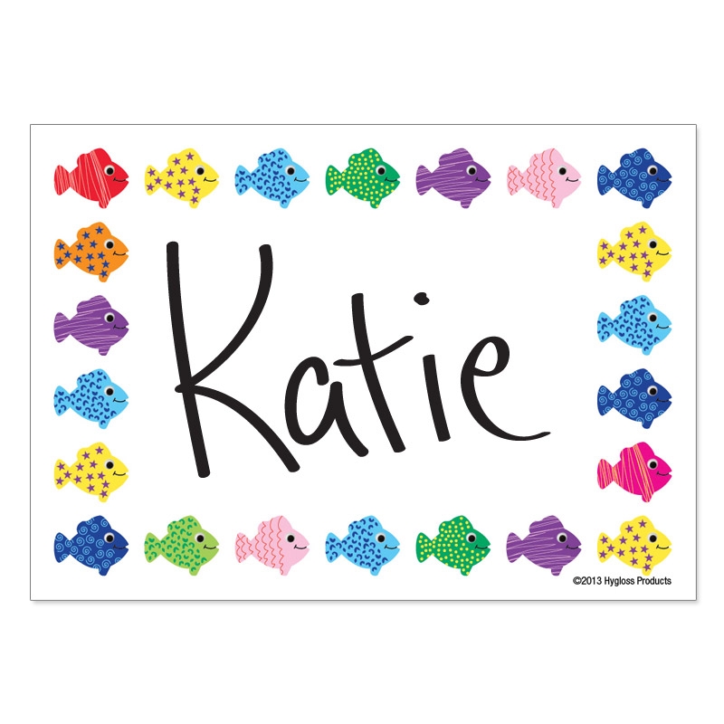 Hygloss Classroom Name Tags are Self Adhesive!