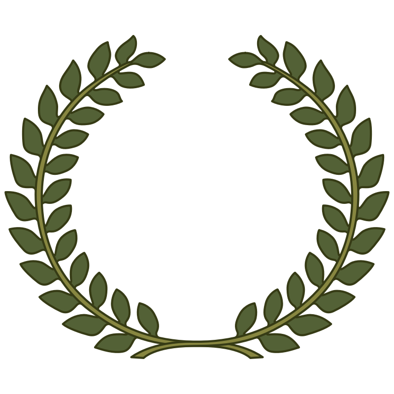 Clipart - Laurel Wreath, Laurel Leaf