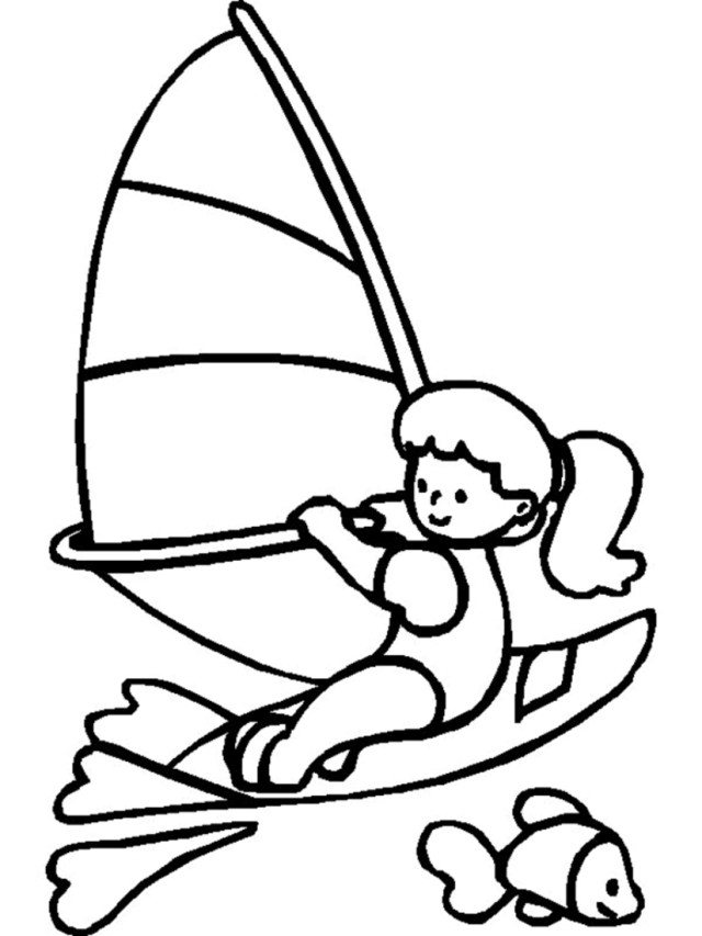 Easier Kids Sports Coloring Pages | Laptopezine.