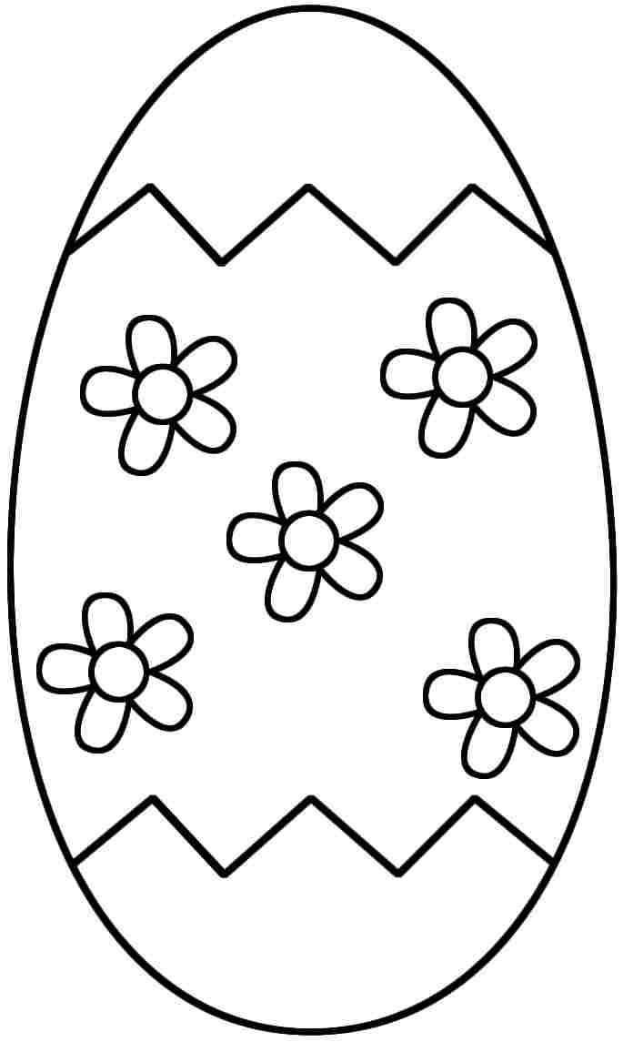 Free Printable Coloring Pages Easter Egg For Little Kids #