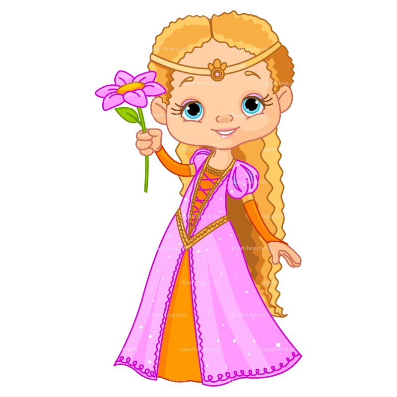 Princess Clip Art Coloring