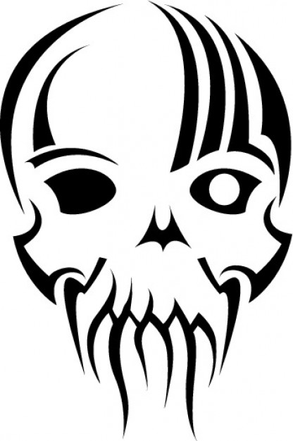 Tribal mask skull vector clip art Vector | Free Download