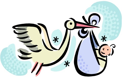 Baby Shower Stork Clipart - ClipArt Best