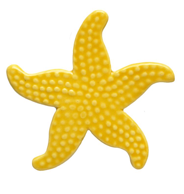 Ceramic Starfish Yellow Mosaic