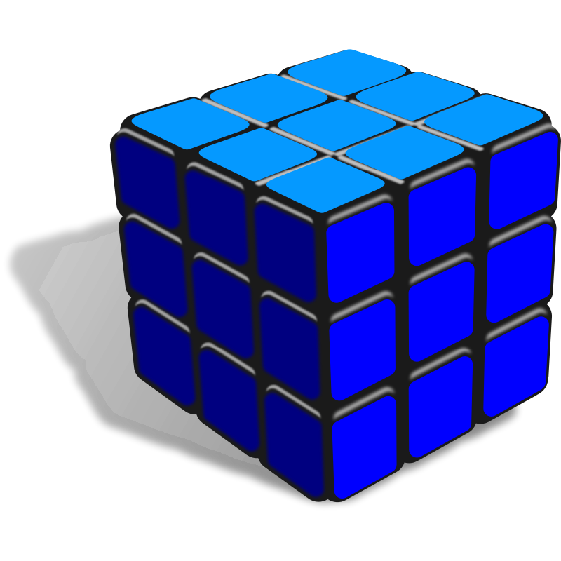 Clipart - Cube one color