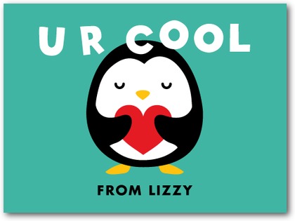 Penguin Hug - Valentine's Day Cards for Kids in Bay | Petite Alma