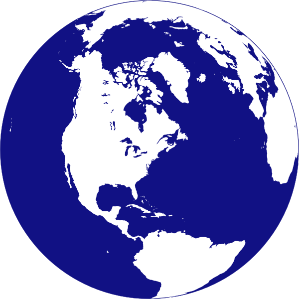 Northern Hemisphere Globe clip art - vector clip art online ...