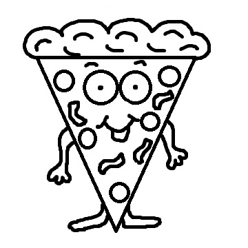 Pizza Black And White - Cliparts.co