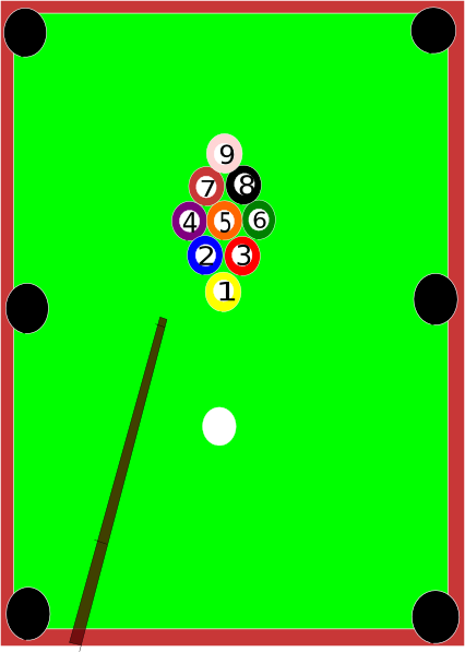 Pool Table clip art Free Vector / 4Vector