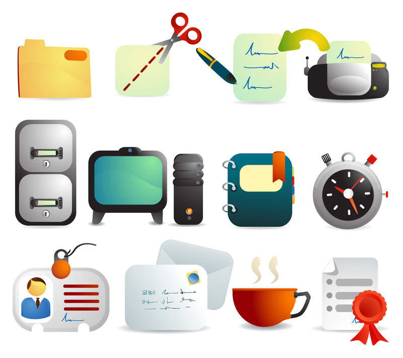 Cute Office Supplies Vector - Free Vector Download | Qvectors.