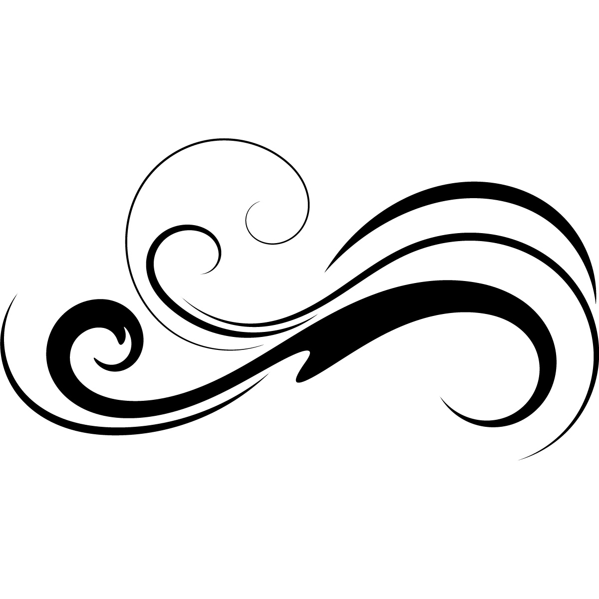 Water Waves Clipart Black And White | Clipart Panda - Free Clipart ...