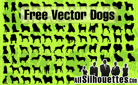 Vector Dogs Silhouettes - All-Silhouettes