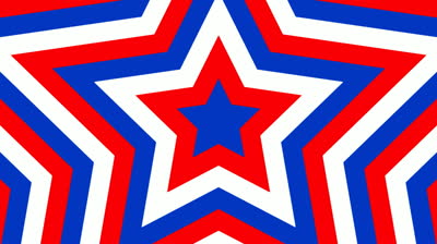 Seamless Looping Red, White, And Blue, Star Animated Background ...