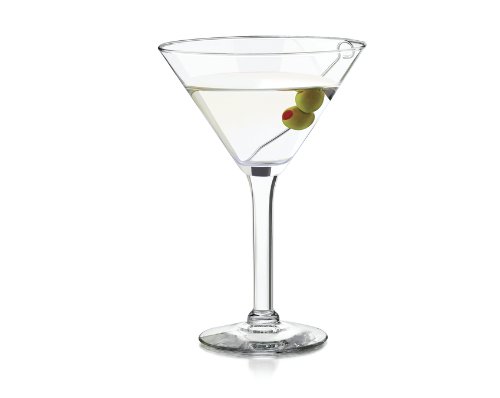 Amazon.com | Libbey 10-Ounce Preston Martini Glass, Clear, 4-Piece ...