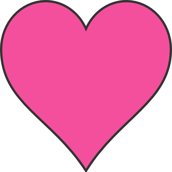 Dark Pink Heart Clip Art at Clker.com - vector clip art online ...