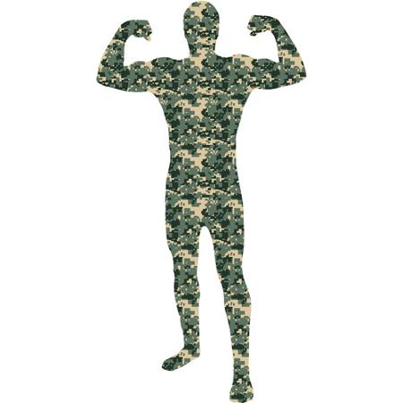 Camouflage Skin Suit Adult Halloween Costume - Walmart.