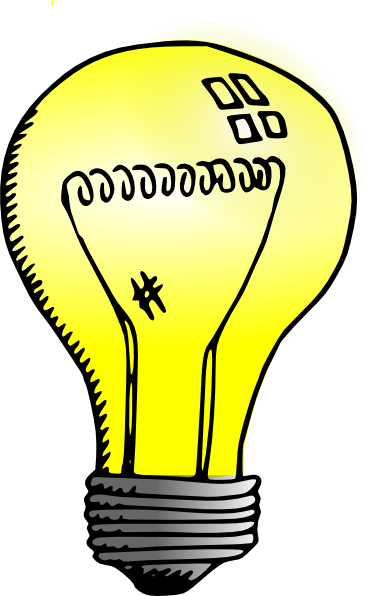 Clip Art of an Energy Efficent Light Bulb Clipart